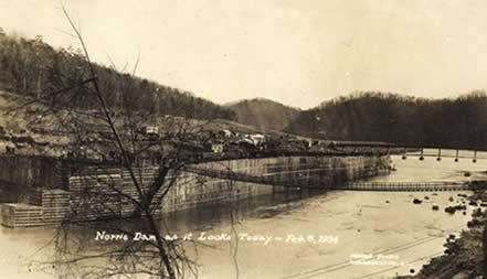 Norris Dam in 1934